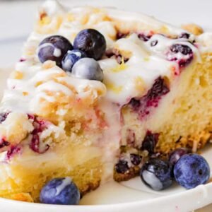 Blueberry Bliss Bundt Cake w/ Cream Cheese Frosting