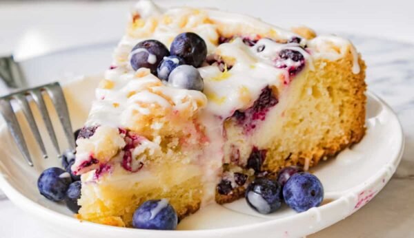 Blueberry Bliss Bundt Cake w/ Cream Cheese Frosting